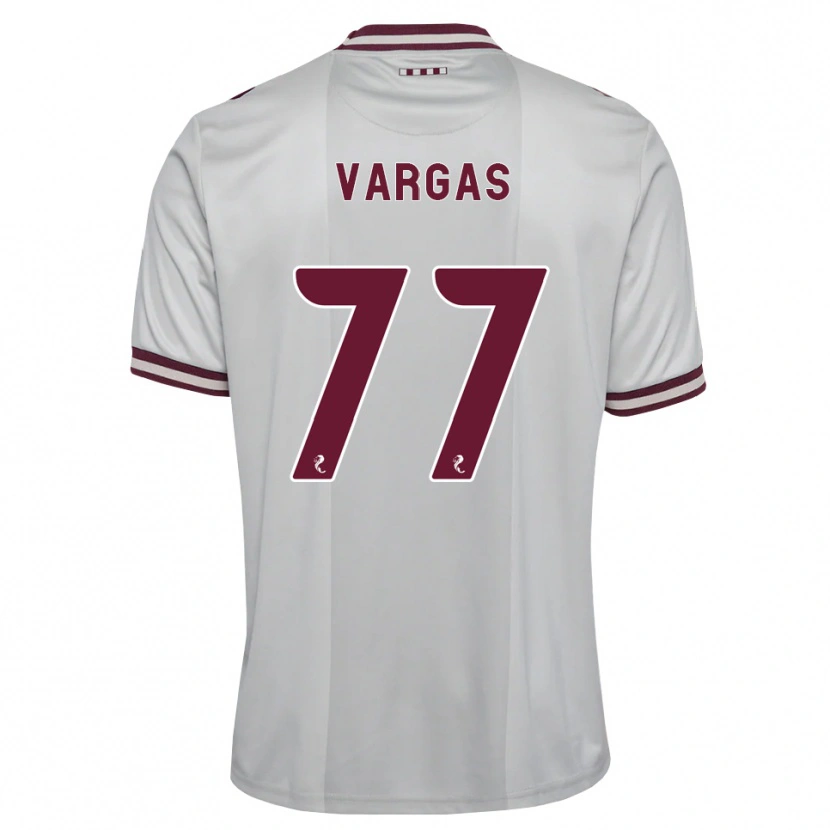 Danxen Dames Kenneth Vargas #77 Wit Bordeauxrood Uitshirt Uittenue 2026/27 T-Shirt