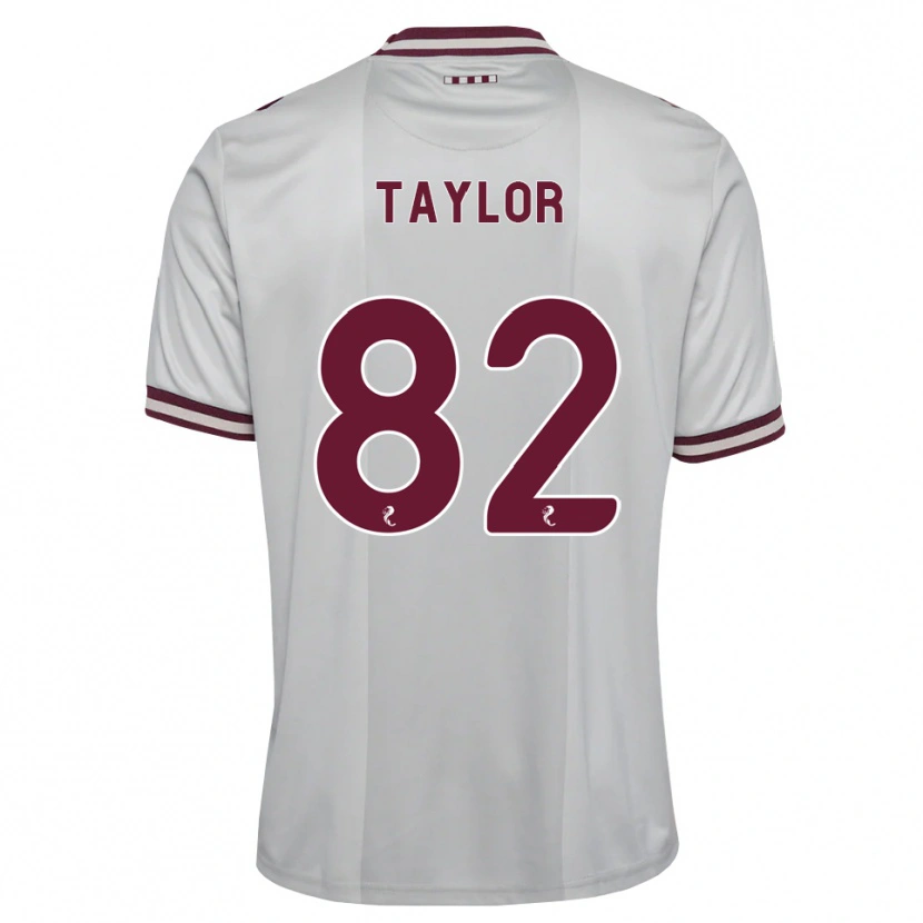 Danxen Dames Gerald Taylor #82 Wit Bordeauxrood Uitshirt Uittenue 2026/27 T-Shirt