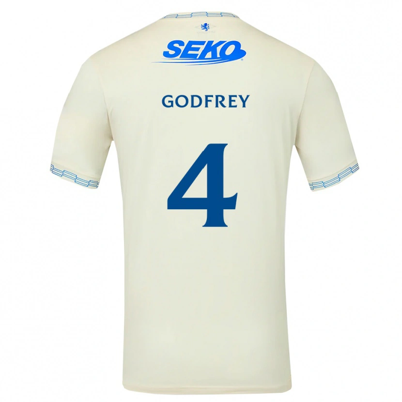 Danxen Dames Ben Godfrey #4 Diepblauw Wit Uitshirt Uittenue 2026/27 T-Shirt