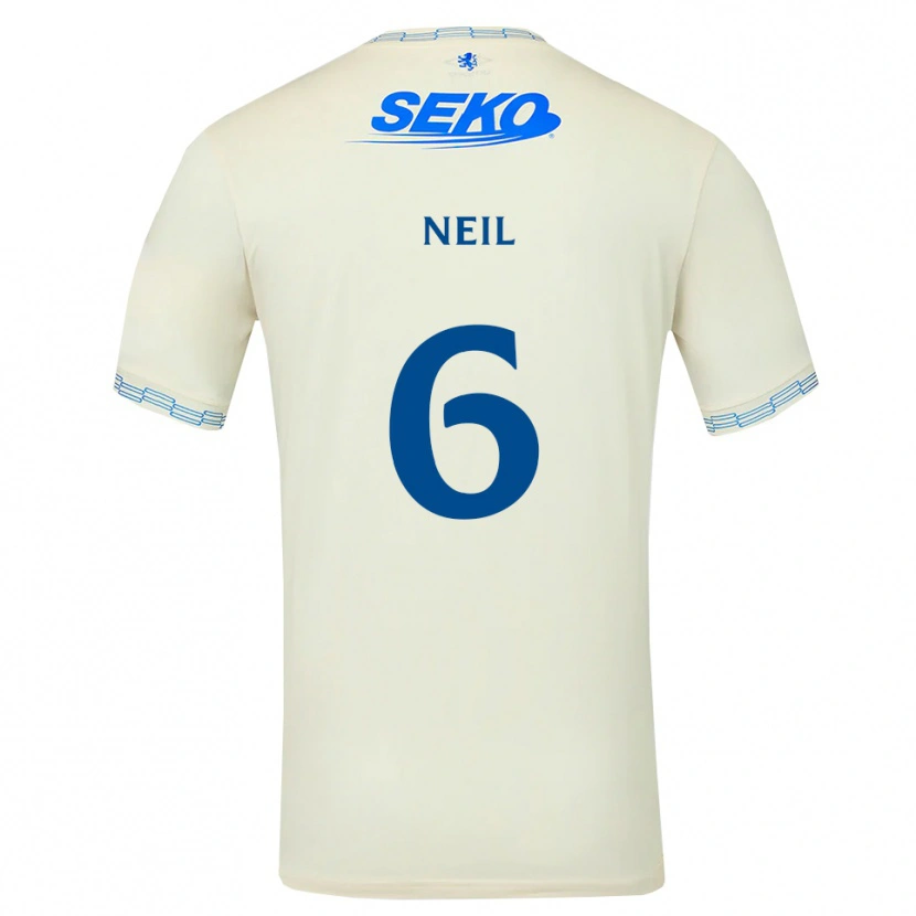 Danxen Dames Dan Neil #6 Diepblauw Wit Uitshirt Uittenue 2026/27 T-Shirt