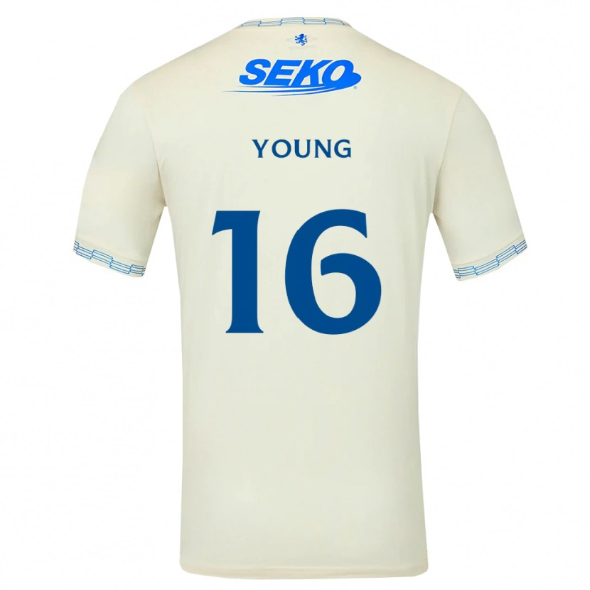 Danxen Dames Calum Young #16 Diepblauw Wit Uitshirt Uittenue 2026/27 T-Shirt