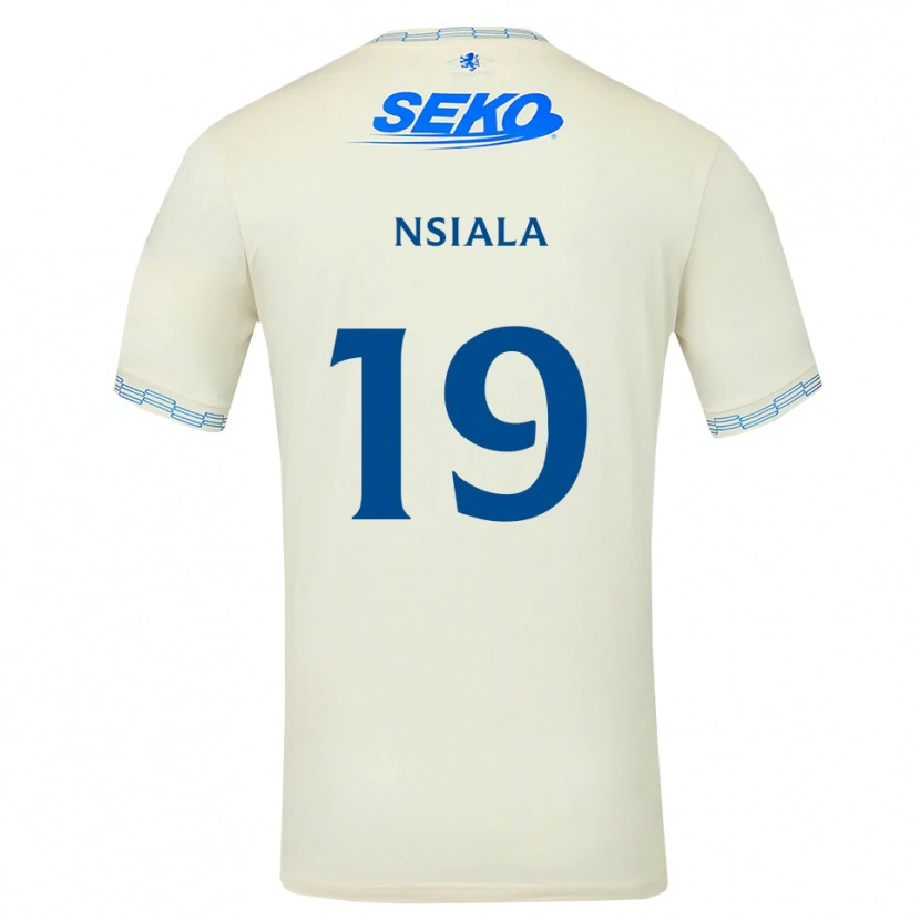 Danxen Dames Clinton Nsiala #19 Diepblauw Wit Uitshirt Uittenue 2026/27 T-Shirt