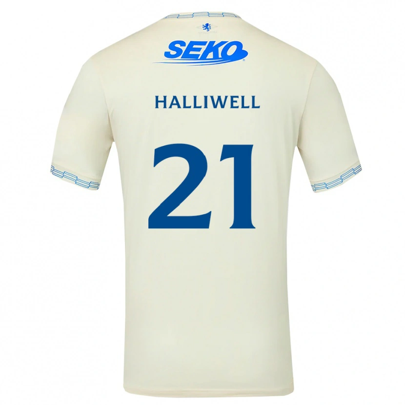 Danxen Dames Alfie Halliwell #21 Diepblauw Wit Uitshirt Uittenue 2026/27 T-Shirt