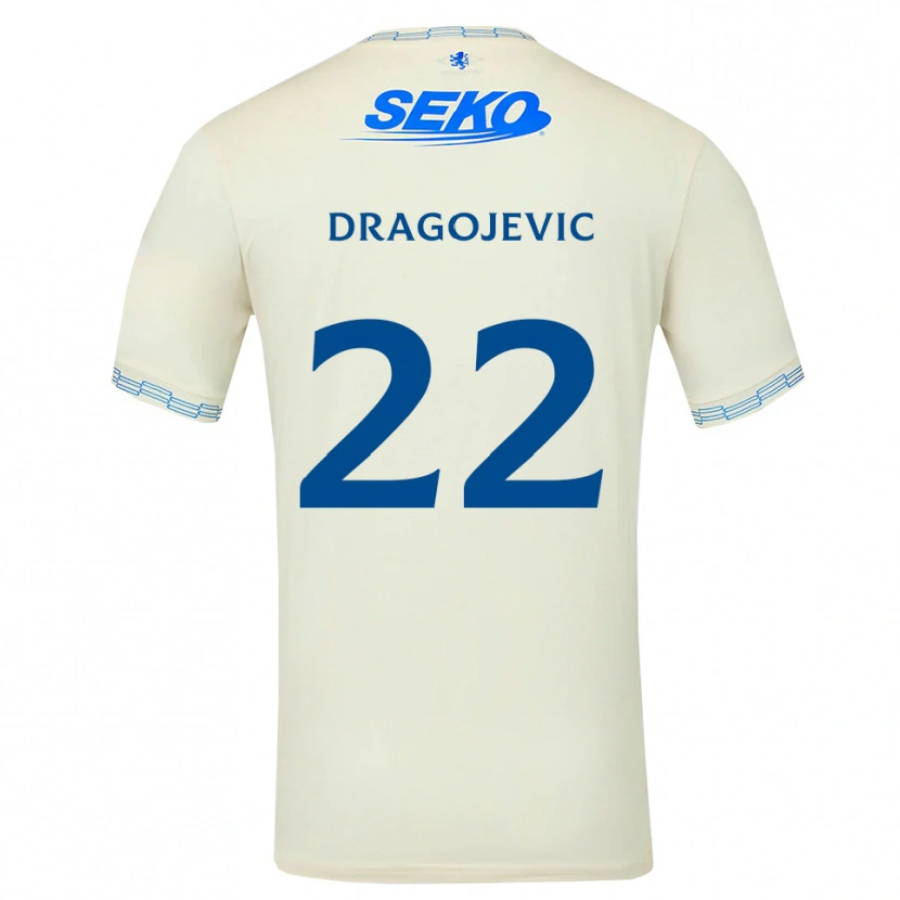 Danxen Dames Vanja Dragojevic #22 Diepblauw Wit Uitshirt Uittenue 2026/27 T-Shirt