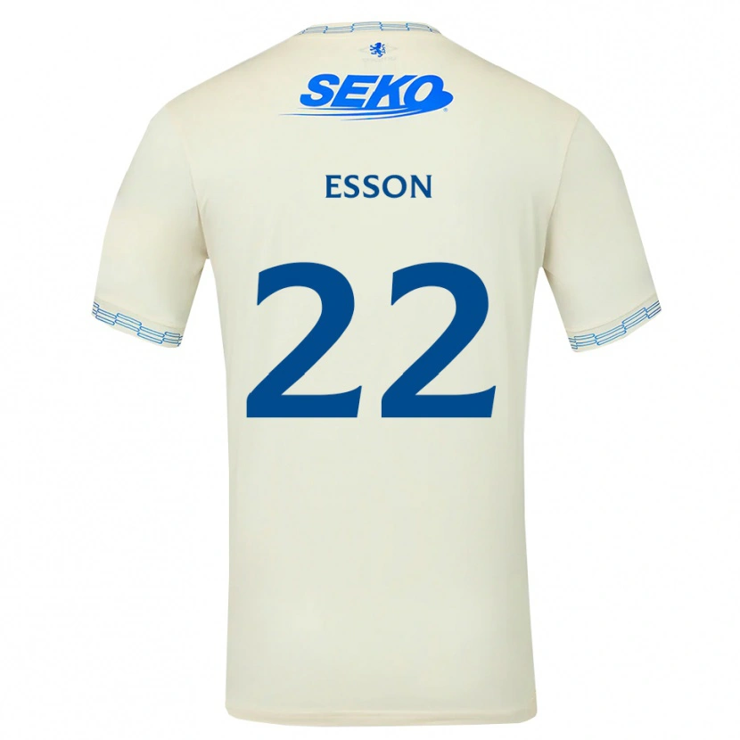 Danxen Dames Victoria Esson #22 Diepblauw Wit Uitshirt Uittenue 2026/27 T-Shirt
