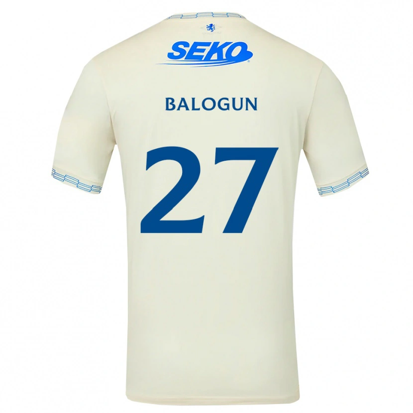Danxen Dames Leon Balogun #27 Diepblauw Wit Uitshirt Uittenue 2026/27 T-Shirt