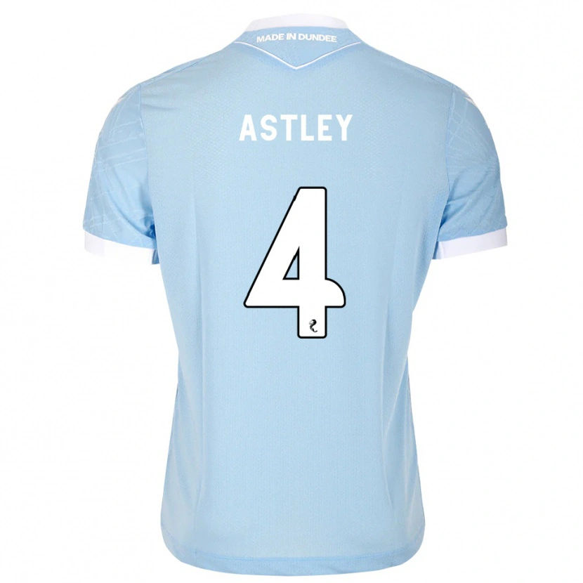 Danxen Dames Ryan Astley #4 Lichthemelsblauw Wit Uitshirt Uittenue 2026/27 T-Shirt