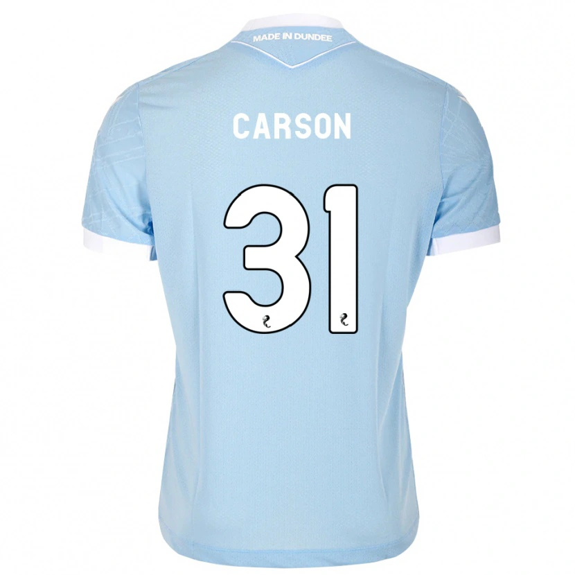 Danxen Dames Trevor Carson #31 Lichthemelsblauw Wit Uitshirt Uittenue 2026/27 T-Shirt