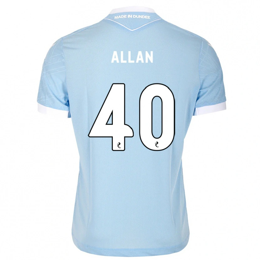 Danxen Dames Finlay Allan #40 Lichthemelsblauw Wit Uitshirt Uittenue 2026/27 T-Shirt