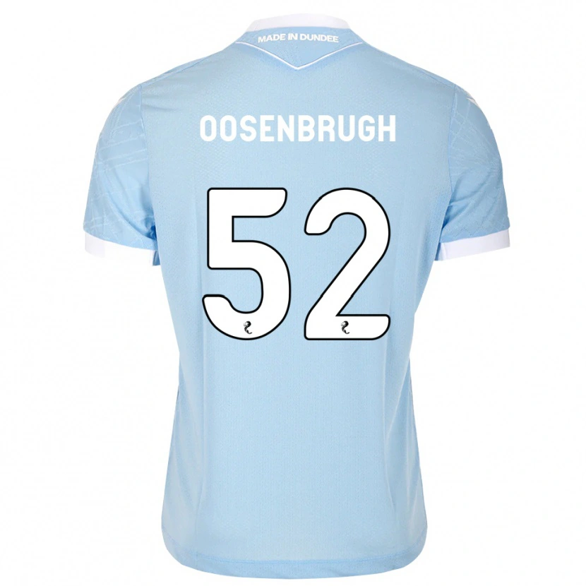 Danxen Dames Charley Oosenbrugh #52 Lichthemelsblauw Wit Uitshirt Uittenue 2026/27 T-Shirt