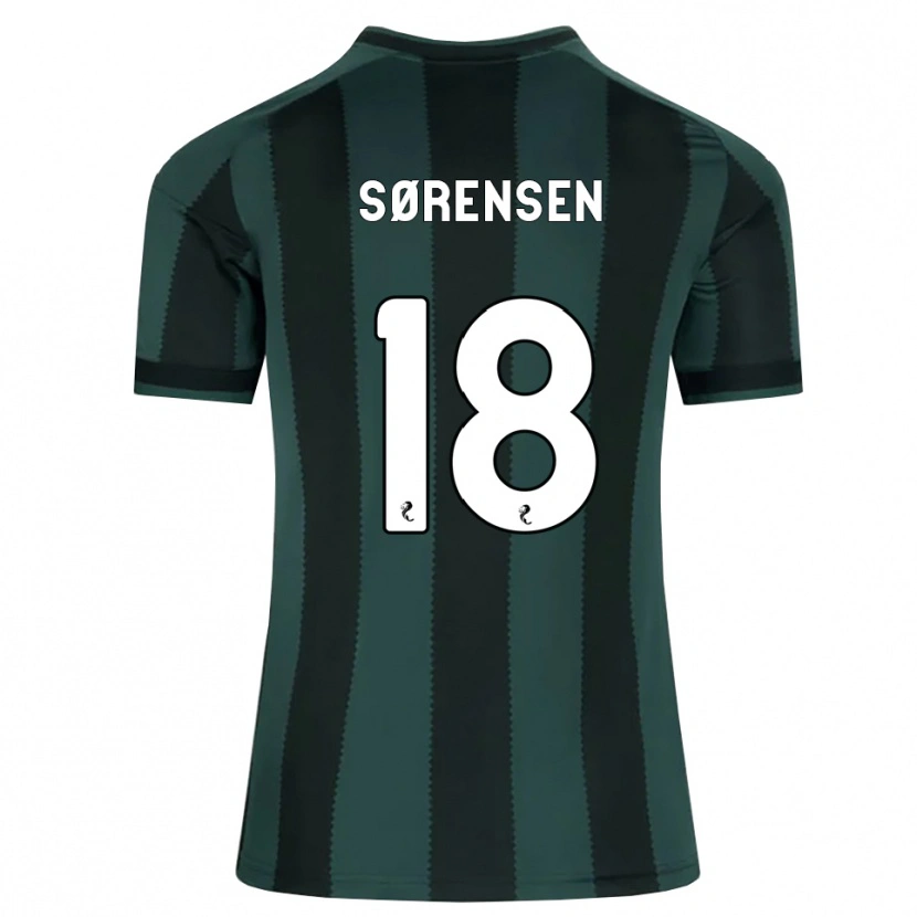 Danxen Dames Oliver Sørensen #18 Donkerleigrijs Zwart Uitshirt Uittenue 2026/27 T-Shirt