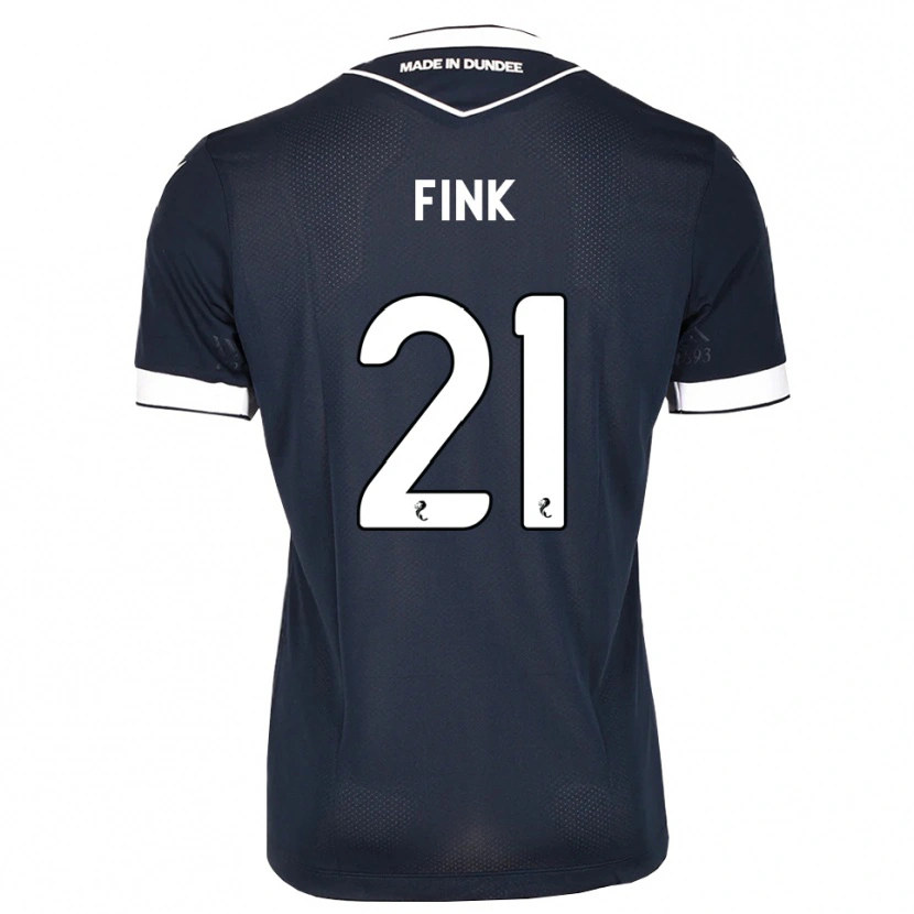 Danxen Dames Bradley Fink #21 Midnightblue Wit Thuisshirt Thuistenue 2026/27 T-Shirt