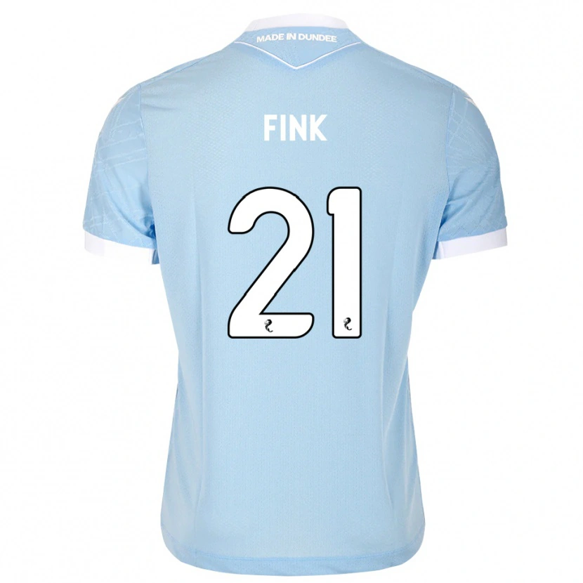Danxen Dames Bradley Fink #21 Lichthemelsblauw Wit Uitshirt Uittenue 2026/27 T-Shirt