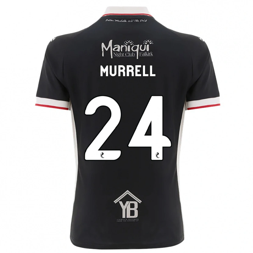 Danxen Kinderen Jacob Murrell #24 Zwart Wit Rood Thuisshirt Thuistenue 2026/27 T-Shirt