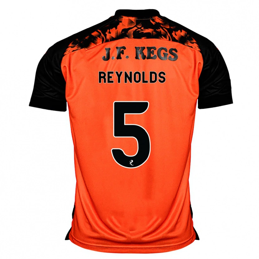 Danxen Kinderen Nairn Reynolds #5 Oranje Zwart Wit Thuisshirt Thuistenue 2026/27 T-Shirt