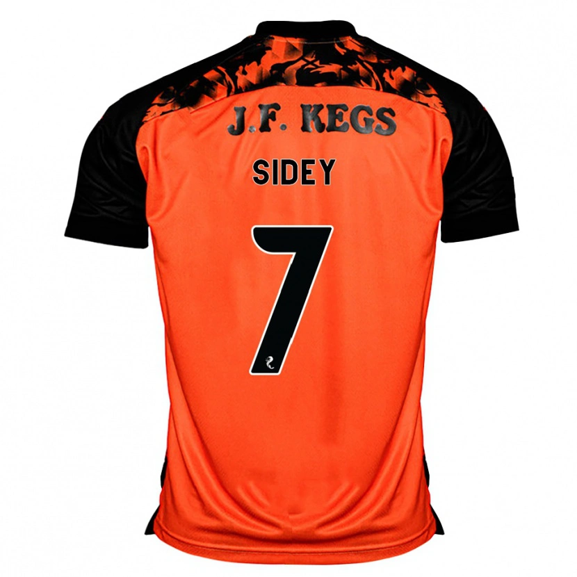 Danxen Kinderen Leah Sidey #7 Oranje Zwart Wit Thuisshirt Thuistenue 2026/27 T-Shirt