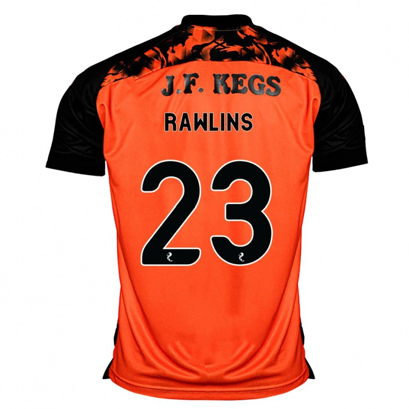 Danxen Kinderen Joshua Rawlins #23 Oranje Zwart Wit Thuisshirt Thuistenue 2026/27 T-Shirt