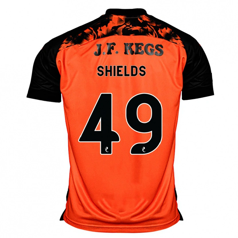 Danxen Kinderen Conal Shields #49 Oranje Zwart Wit Thuisshirt Thuistenue 2026/27 T-Shirt