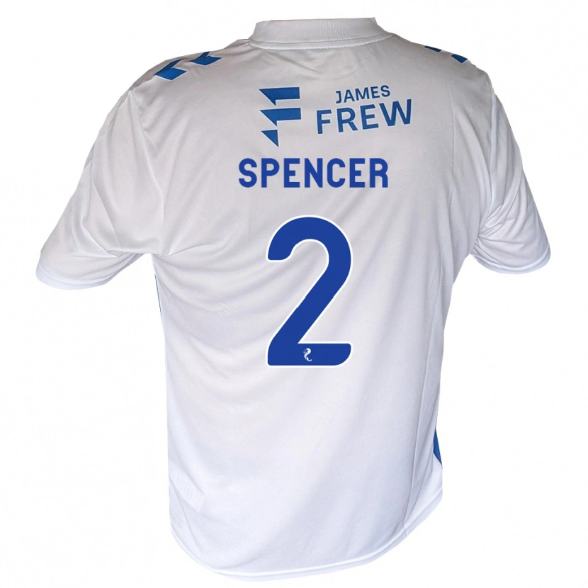 Danxen Kinderen Joe Spencer #2 Koningsblauw Wit Thuisshirt Thuistenue 2026/27 T-Shirt
