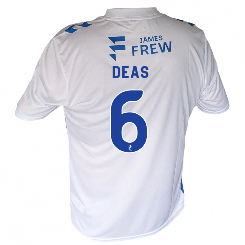 Danxen Kinderen Robbie Deas #6 Koningsblauw Wit Thuisshirt Thuistenue 2026/27 T-Shirt