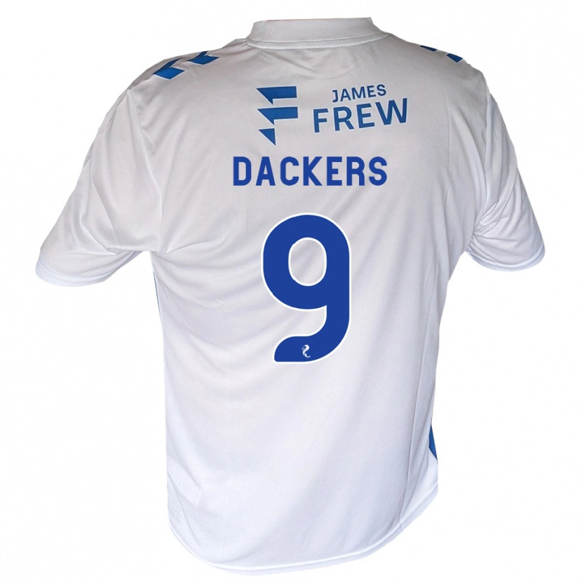 Danxen Kinderen Marcus Dackers #9 Koningsblauw Wit Thuisshirt Thuistenue 2026/27 T-Shirt