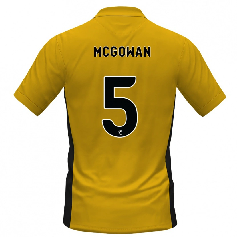 Danxen Kinderen Ryan Mcgowan #5 Oranje Zwart Thuisshirt Thuistenue 2026/27 T-Shirt