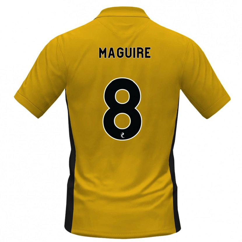 Danxen Kinderen Ciaran Maguire #8 Oranje Zwart Thuisshirt Thuistenue 2026/27 T-Shirt