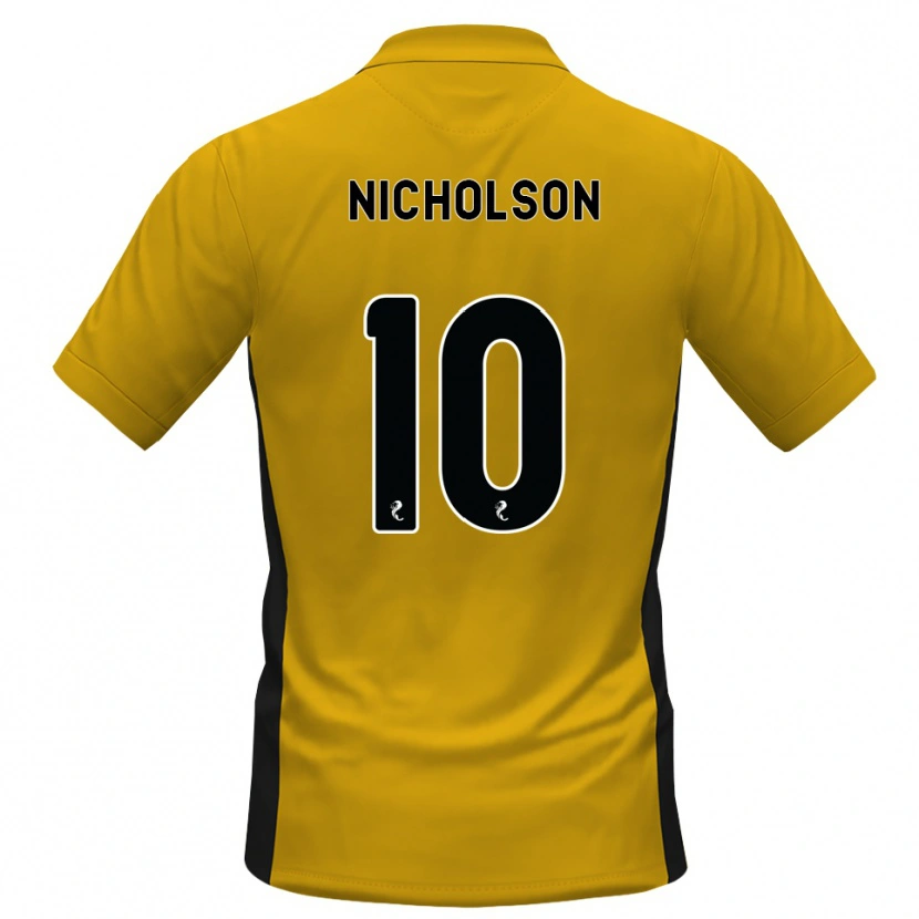 Danxen Kinderen Sam Nicholson #10 Oranje Zwart Thuisshirt Thuistenue 2026/27 T-Shirt