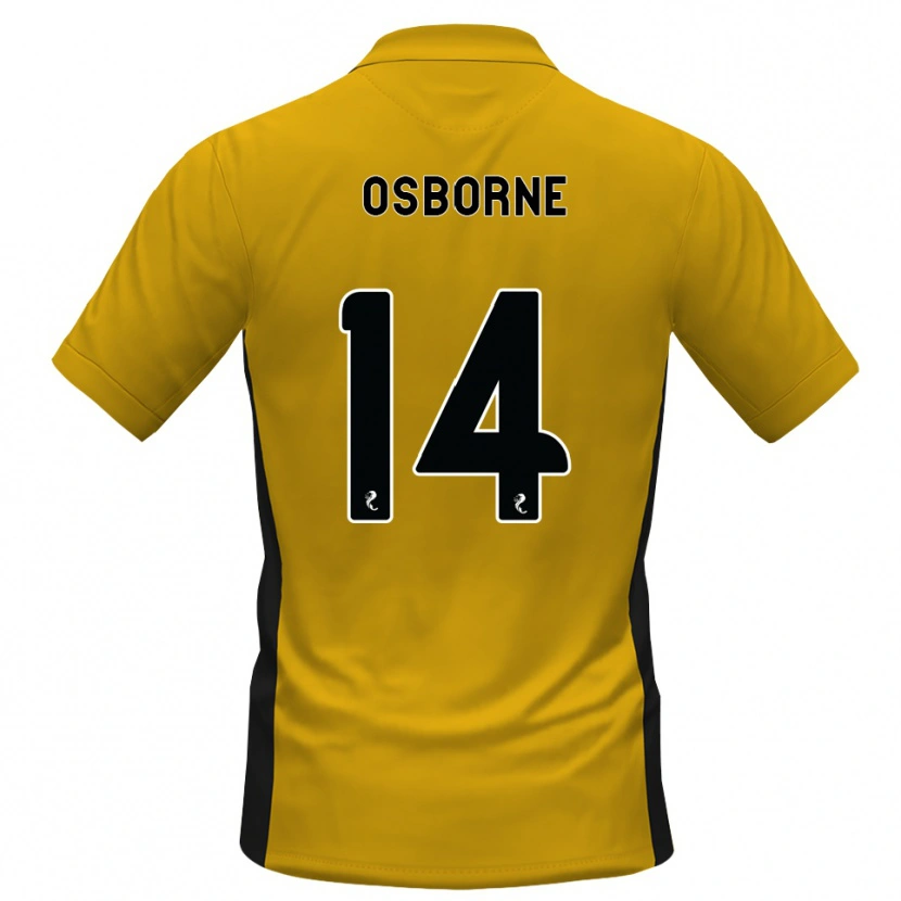 Danxen Kinderen Ellie Osborne #14 Oranje Zwart Thuisshirt Thuistenue 2026/27 T-Shirt