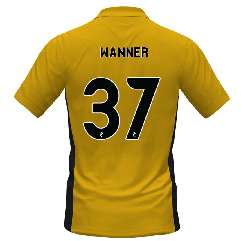 Danxen Kinderen Jannik Wanner #37 Oranje Zwart Thuisshirt Thuistenue 2026/27 T-Shirt