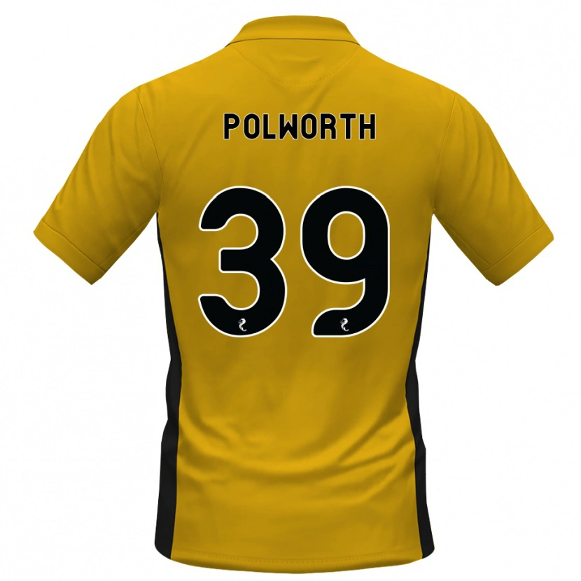 Danxen Kinderen Liam Polworth #39 Oranje Zwart Thuisshirt Thuistenue 2026/27 T-Shirt