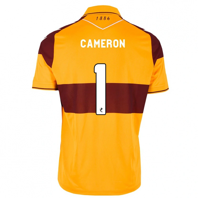 Danxen Kinderen Rebecca Cameron #1 Kastanjebruin Oranje Thuisshirt Thuistenue 2026/27 T-Shirt