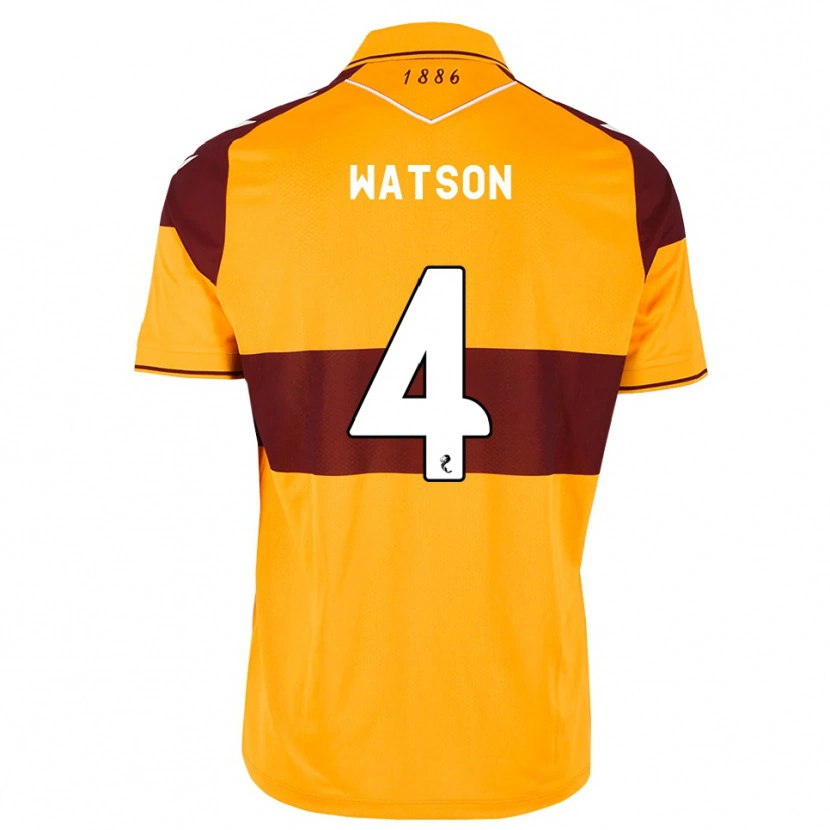Danxen Kinderen Chelsie Watson #4 Kastanjebruin Oranje Thuisshirt Thuistenue 2026/27 T-Shirt