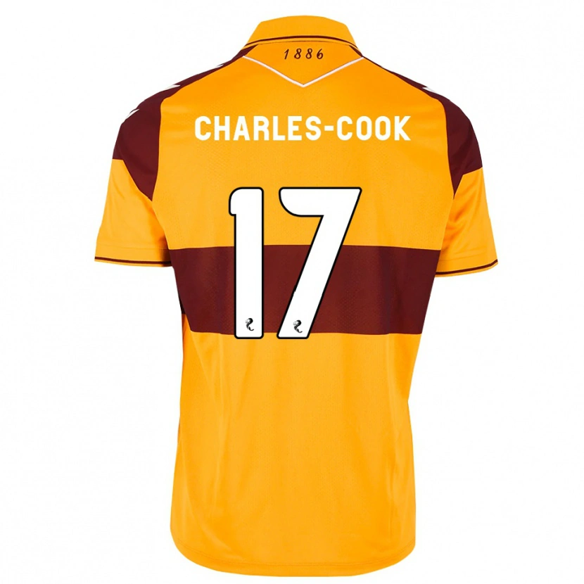 Danxen Kinderen Regan Charles-Cook #17 Kastanjebruin Oranje Thuisshirt Thuistenue 2026/27 T-Shirt
