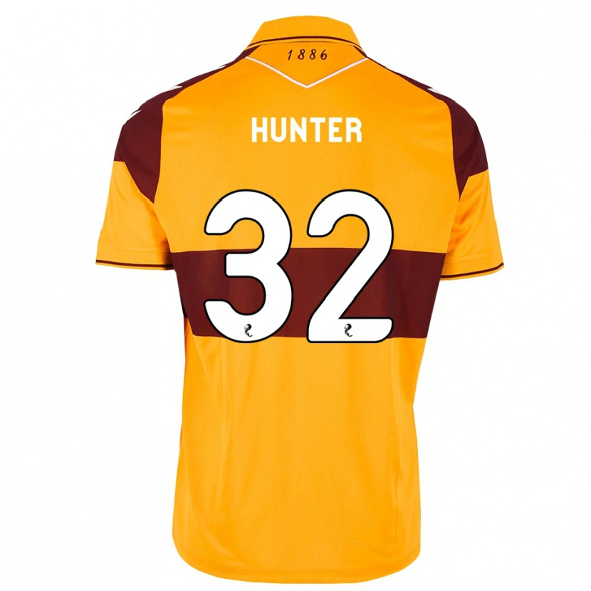 Danxen Kinderen Robbie Hunter #32 Kastanjebruin Oranje Thuisshirt Thuistenue 2026/27 T-Shirt