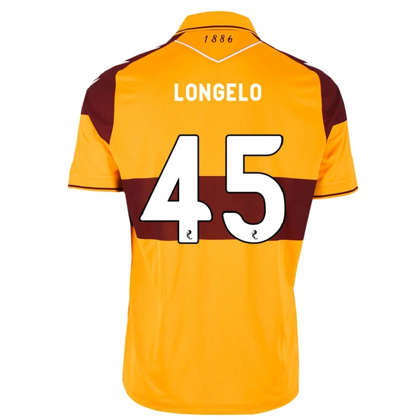 Danxen Kinderen Emmanuel Longelo #45 Kastanjebruin Oranje Thuisshirt Thuistenue 2026/27 T-Shirt
