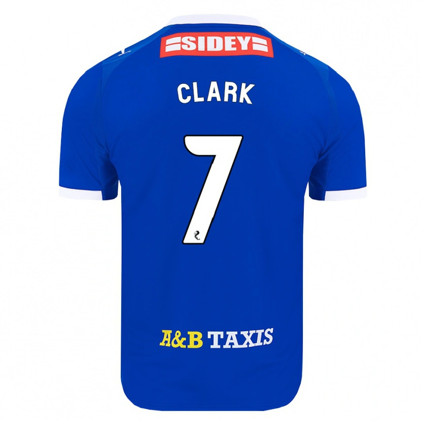 Danxen Kinderen Arran Clark #7 Blauw Rood Geel Thuisshirt Thuistenue 2026/27 T-Shirt