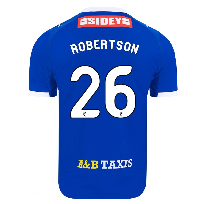 Danxen Kinderen Rebecca Robertson #26 Blauw Rood Geel Thuisshirt Thuistenue 2026/27 T-Shirt