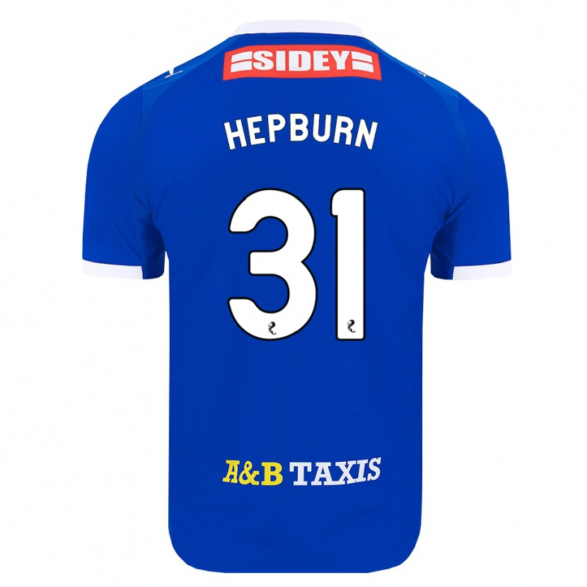 Danxen Kinderen Craig Hepburn #31 Blauw Rood Geel Thuisshirt Thuistenue 2026/27 T-Shirt