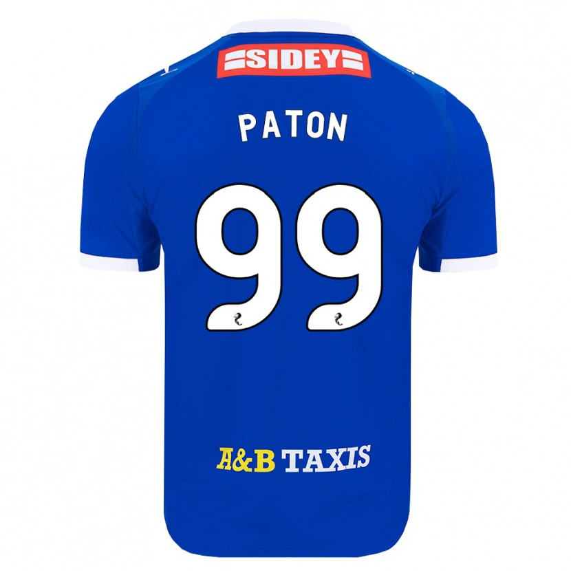 Danxen Kinderen Ruari Paton #99 Blauw Rood Geel Thuisshirt Thuistenue 2026/27 T-Shirt