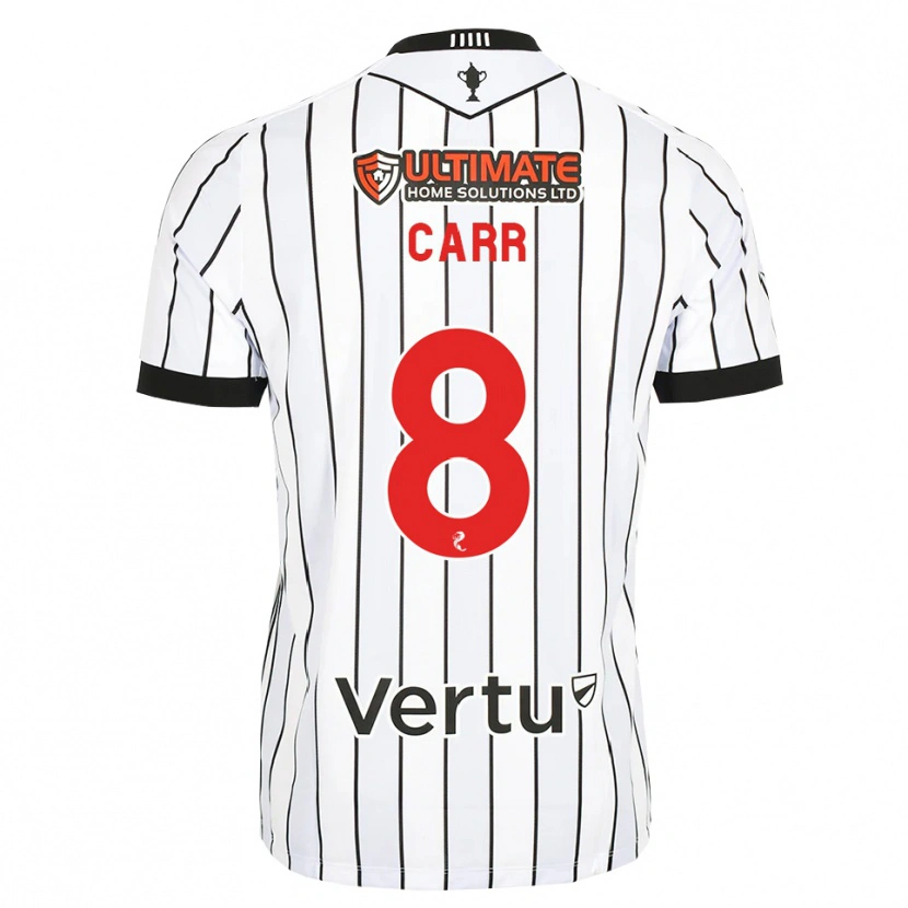 Danxen Kinderen Ryan Carr #8 Wit Zwart Rood Thuisshirt Thuistenue 2026/27 T-Shirt