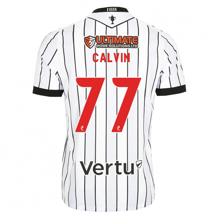 Danxen Kinderen Jalmaro Calvin #77 Wit Zwart Rood Thuisshirt Thuistenue 2026/27 T-Shirt