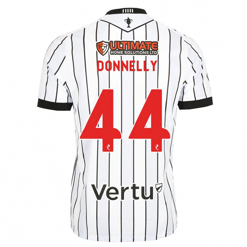 Danxen Kinderen Liam Donnelly #44 Wit Zwart Rood Thuisshirt Thuistenue 2026/27 T-Shirt