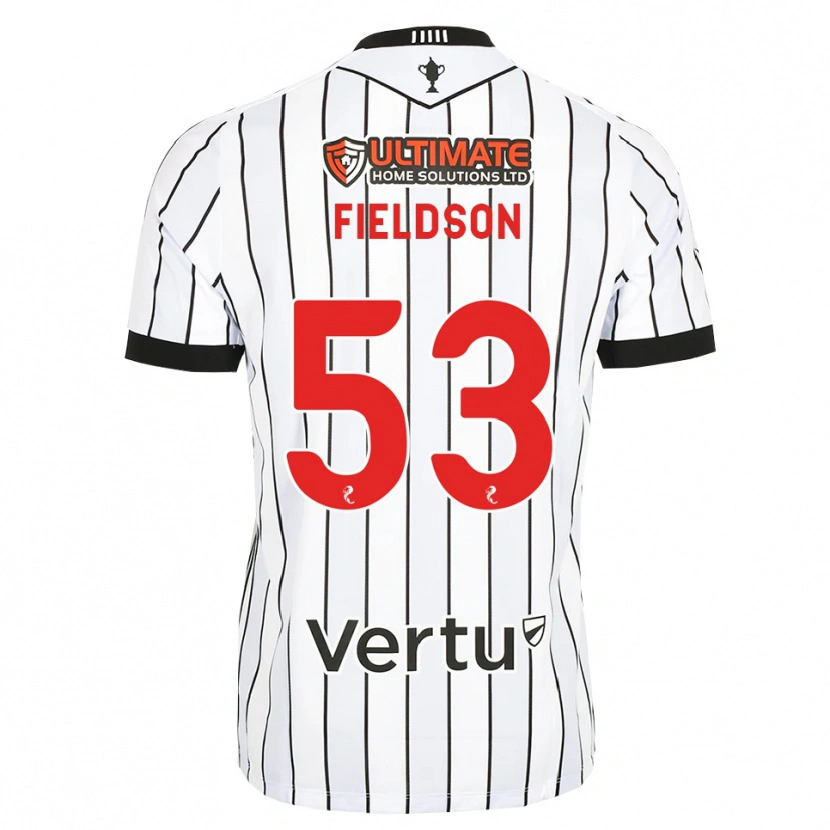 Danxen Kinderen Henry Fieldson #53 Wit Zwart Rood Thuisshirt Thuistenue 2026/27 T-Shirt