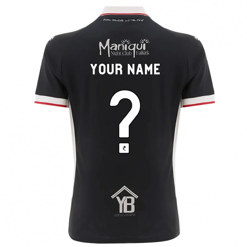 Danxen Kinderen Uw Naam #0 Zwart Wit Rood Thuisshirt Thuistenue 2026/27 T-Shirt