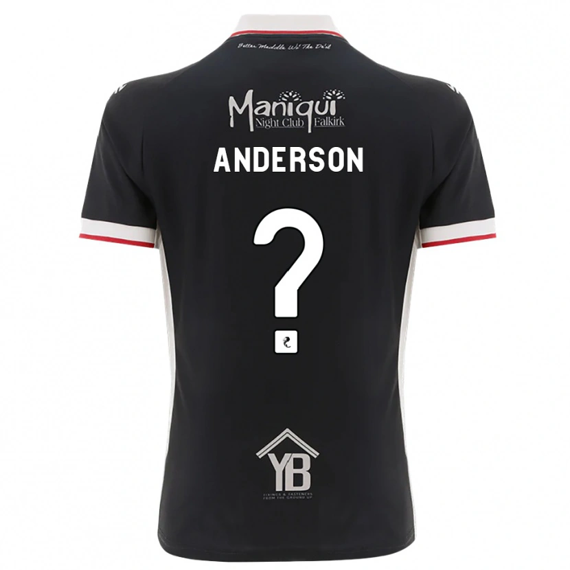 Danxen Kinderen Brogan Anderson #0 Zwart Wit Rood Thuisshirt Thuistenue 2026/27 T-Shirt
