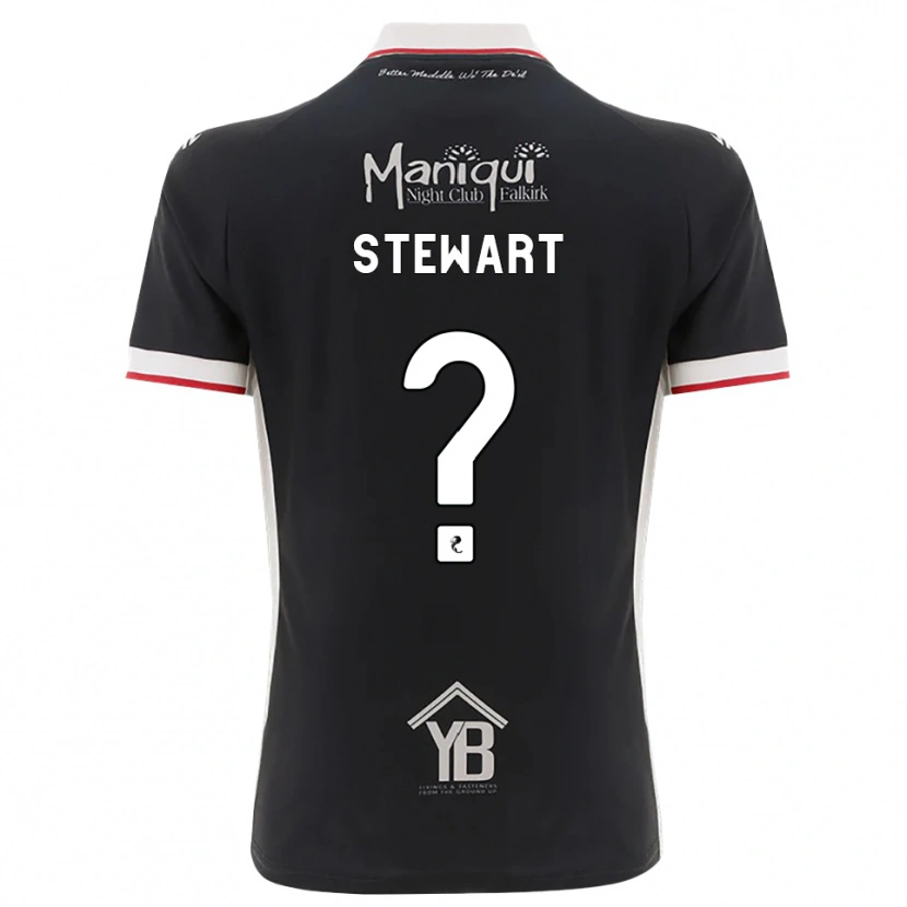 Danxen Kinderen Ella Stewart #0 Zwart Wit Rood Thuisshirt Thuistenue 2026/27 T-Shirt