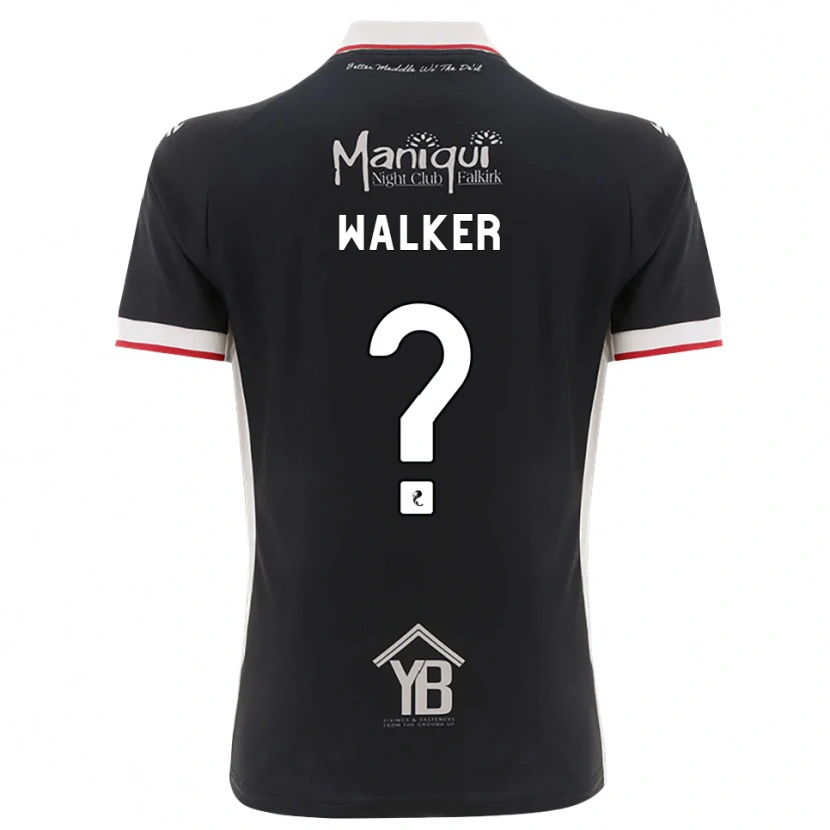 Danxen Kinderen Fiona Walker #0 Zwart Wit Rood Thuisshirt Thuistenue 2026/27 T-Shirt