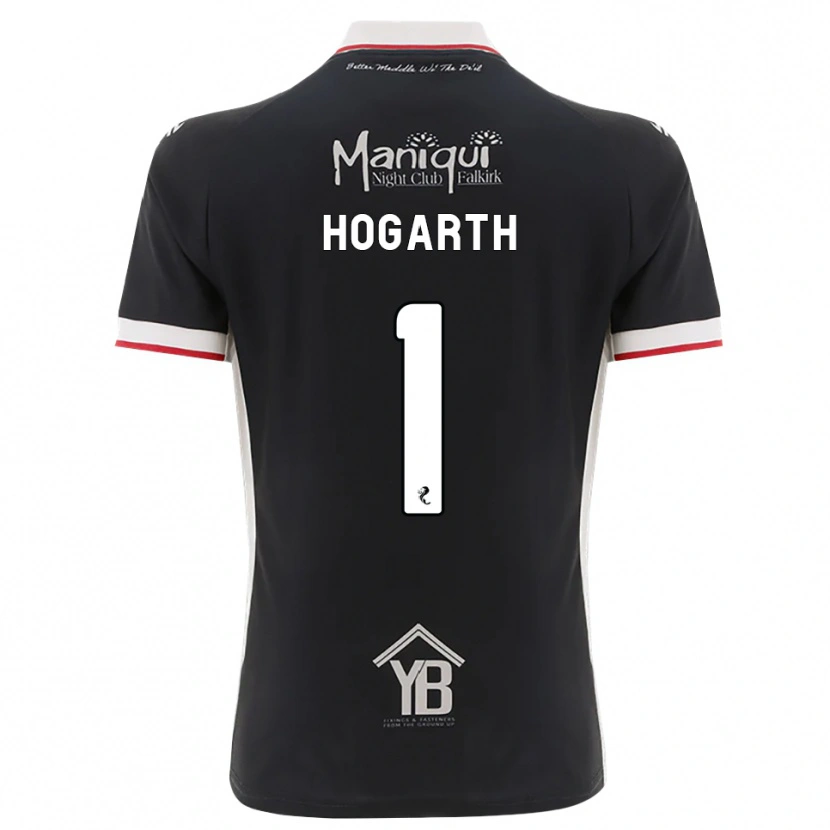 Danxen Kinderen Nicky Hogarth #1 Zwart Wit Rood Thuisshirt Thuistenue 2026/27 T-Shirt