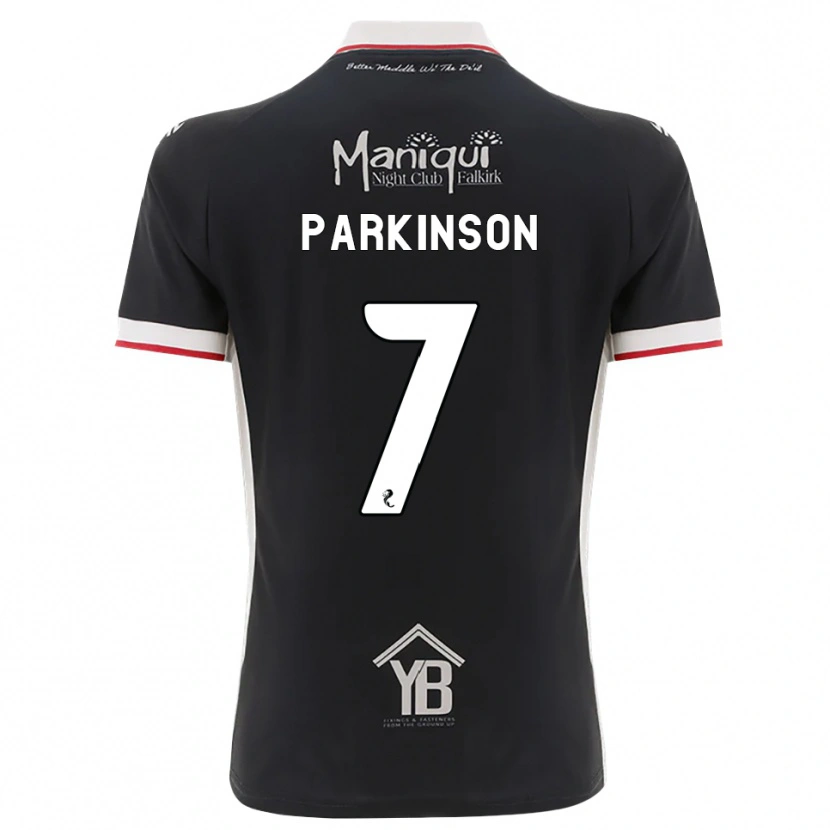 Danxen Kinderen Ben Parkinson #7 Zwart Wit Rood Thuisshirt Thuistenue 2026/27 T-Shirt